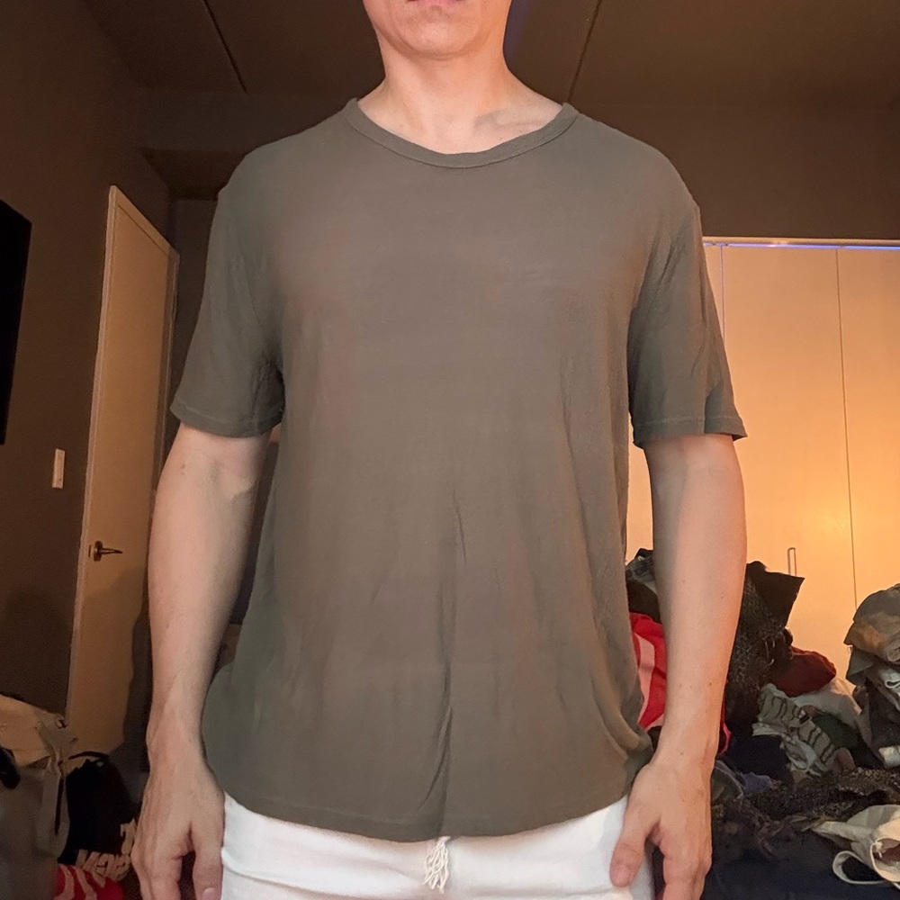 T by Alexander Wang Olive Short Sleeve Tee